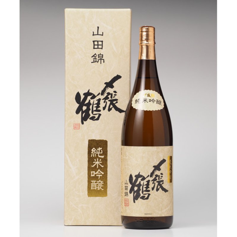画像1: 〆張鶴 純米吟醸 山田錦 1.8L 化粧箱有り (1)
